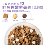 【優格】吃貨拼盤 全齡貓 鮭魚佐嫩雞拼盤 亮毛配方4磅 #2(貓飼料/貓糧), , large