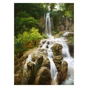 【御畫房】春水長流 國家一級畫師手繪油畫60&times;90cm(VF-67)