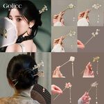 【Gulicc】古莉可 髮簪 優雅搖步流蘇頭飾 氣質髮簪, , large