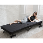 《Simple Life》No assembly required 14-section folding bed (with free bed bag) - Black S-22, , large