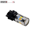 【PA LED】3157 1157 雙色 LED燈泡 黃光 白光 小燈 日行燈 方向燈 12晶 5630 魚眼透鏡, , large