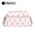 Lesportsac Daniella Crossbody 拉鍊斜背包 側背包 通勤隨身包 送禮 禮物 推薦 女包(紅鶴海島派對)L261-2434PB-HG20, , large