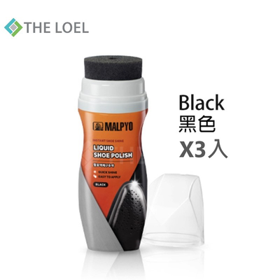 【THE LOEL】液體拋光鞋油1入 & 3入 & 5入(黑色)75ml｜優質天然液態蠟