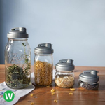 reCAP&reg; Mason Jars Lid POUR cap Wide Mouth-Silver, , large