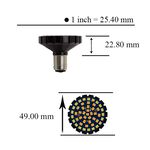 哈雷 LED方向燈 子彈型燈具專用 1157 雙芯 48晶 SMD LED 白光加黃光 雙色  方向燈燈泡, , large