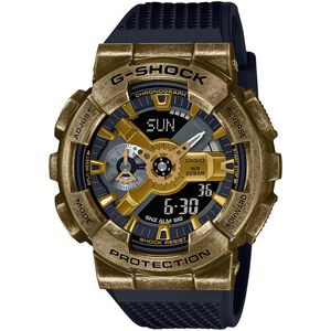 CASIO 卡西歐 G-SHOCK 工業風仿舊金屬雙顯手錶 GM-110VG-1A9