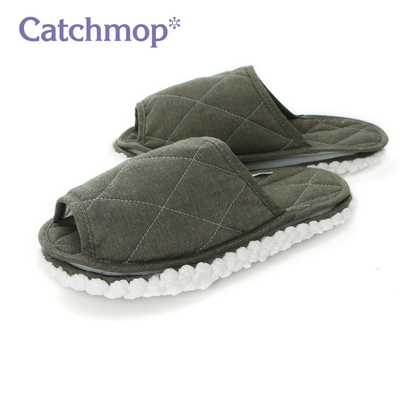 【THE LOEL】Catchmop 韓國神奇可換底加厚清潔拖鞋(橄欖綠)