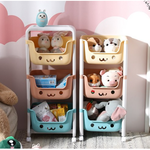 Children's toy storage rack, three layers, , large