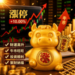 【A&R】招財開運 漲停福牛擺飾附精美禮盒 提袋, , large