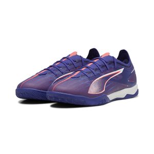 PUMA ULTRA 5 MATCH IT 成人平底足球鞋 藍粉 室內足球 10789501【樂買網】