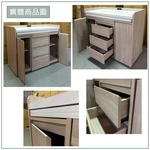 【唯熙傢俱】喬安楓木色3.5尺移動式餐櫃, , large