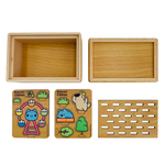 Wooden treasure box, , large