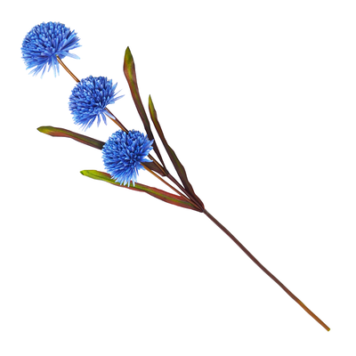 【YU Living】模擬裝飾薊花 人造花-深紫