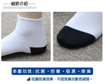【BVD】6雙組-雙效抗菌除臭1/2健康男襪(加大)-B384 男襪 短襪 學生襪, , large