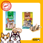 【撥撥】【雞柳＋虱目魚皮組】紅玉雞雞柳凍乾40g/包+咬咬虱目魚皮凍乾40g/包-貓狗適用原肉凍乾, , large
