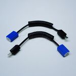 【PA LED】H1 H3 霧燈 大燈 汽車 貨車 大客車 耐高溫 陶瓷燈座 高瓦數燈泡必備 加粗線組 非對接 對接式, , large
