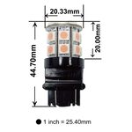 【PA LED】3156 單芯 美規車專用 20晶 SMD LED 日行燈 倒車燈 煞車燈 後霧燈 方向燈 60晶體, , large