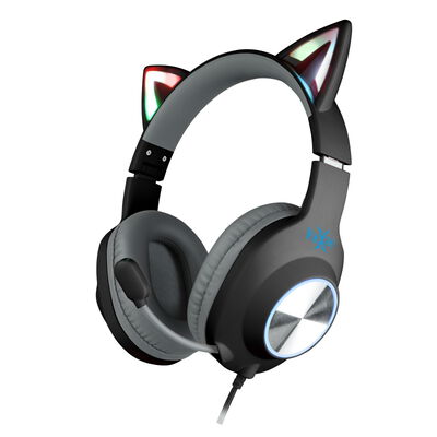 FOXXRAY 閃喵響狐電競耳機麥克風(黑色)