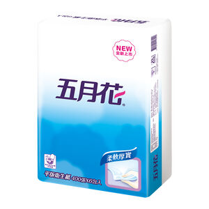 五月花平版式花紋衛生紙400張x6包
