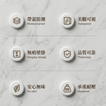 防水墻上壁掛置物架化妝品收納櫃, , large
