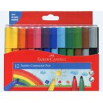 德國輝柏Faber-Castell JUMBO彩色連接筆(12色)66-2000-12, , large