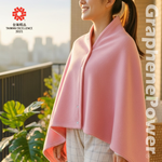 [GP石墨烯] 石墨烯輕便兩用披肩毯(附收納袋) - 粉紅, , large
