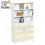 【文創集】普爾 環保2.7尺南亞塑鋼二門二抽書櫃/收納櫃(客約商品), , large