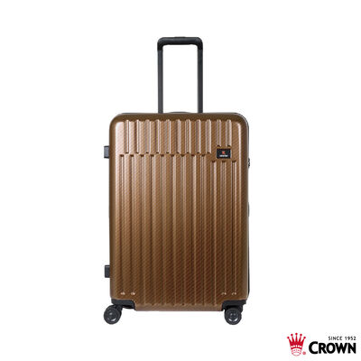 【CROWN 皇冠】C-F1785 26吋霧面拉鍊箱-沙漠黃