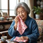 [瑪莎利亞]　日本製【濱文漾】純棉手帕/方巾－愛心熊貓（3入組）, , large