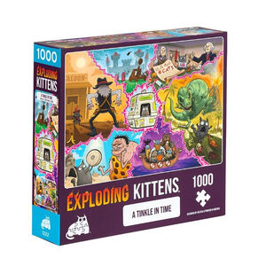 【Asmodee】爆炸貓 1000片拼圖：時光旅行 英文版｜Exploding Kittens Puzzle｜爆炸貓周邊