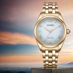 CITIZEN 星辰 L系列 光動能大三針女錶 EM1143-81X, , large