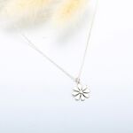 【Angel & Me】小花 雛菊 Daisy Flower s925 純銀 項鍊 禮物, , large