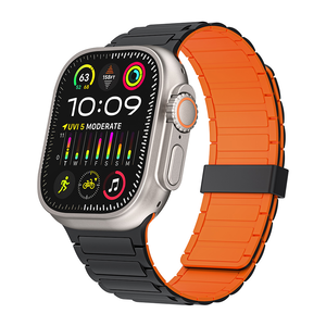 【HIPPORIZZ】Magnix 磁吸錶帶 Apple Watch (42/44/45/46/49mm) 黑橘