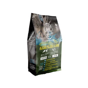 【Allando 奧藍多】無榖貓糧阿拉斯加鱈魚+羊肉2.27KG(全齡貓/貓飼料/貓糧)