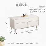 【Hampton 漢汀堡】道諾3.5尺仿石面多功能大茶几, , large