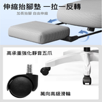 【HTGC】XD頂級 人體工學椅(人體工學設計+坐墊耐久坐+可後仰)電腦椅 辦公椅 電競椅, 黑框黑網205, large