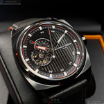 [星晴錶業]GiorgioFedon1919手錶,42mm,GF00088黑色錶面黑錶殼深黑色真皮皮革錶帶款, , large