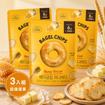 三入組 韓國貝果脆片 蜂蜜奶油風味 50g/袋, , large