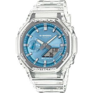 CASIO 卡西歐 G-SHOCK 半透明感 金屬蒸鍍工藝 雙顯電子錶 手錶 GA-2100BM-7A2