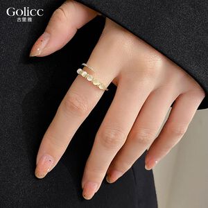 【Gulicc】古莉可 戒指 微鑲閃鑽貓眼石戒子