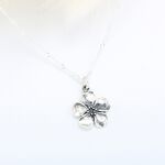【Angel & Me】Sakura Japanese cherry s925 sterling silver necklace gift, , large