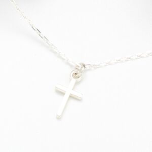 【Angel & Me】Simple Mini Cross s925 sterling silver necklace Faith God Jesus gift