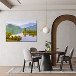 【御畫房】山青水秀 國家一級畫師手繪油畫60&times;90cm(VF-80), , large
