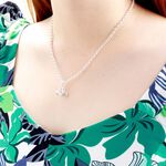 【Angel & Me】Happiness infinity intertwine 925 sterling silver necklace gift, , large