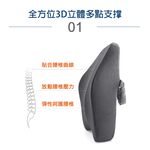 【日本旭川】AIRFit氧活力進階版人體工學護脊腰靠墊 透氣 椅子 靠墊 坐靠墊 辦公 護背墊 護腰靠墊 電腦椅 記憶棉, , large