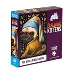 【Asmodee】爆炸貓1000片拼圖: 戴珍珠耳環的巴哥犬英文版｜爆炸貓周邊｜收藏品｜ExplodingKittens, , large