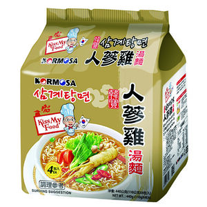 KORMOSA 人蔘雞湯麵(包) 110g x 4包