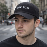 【LIFE&EGG】Classic Logo Embroidered Baseball Cap /Black, , large