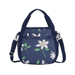 Lesportsac Small Jenni Crossbody 斜背手提水桶包 兩用包 側背包 送禮 禮物 女包(海軍藍花卉黑), , large