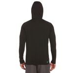 NIKE OUTLINE LOGO HOODED成人男性連帽防曬衣 戶外運動 乾爽 透氣 彈性 舒適 抗UV 黑 白 藍, , large